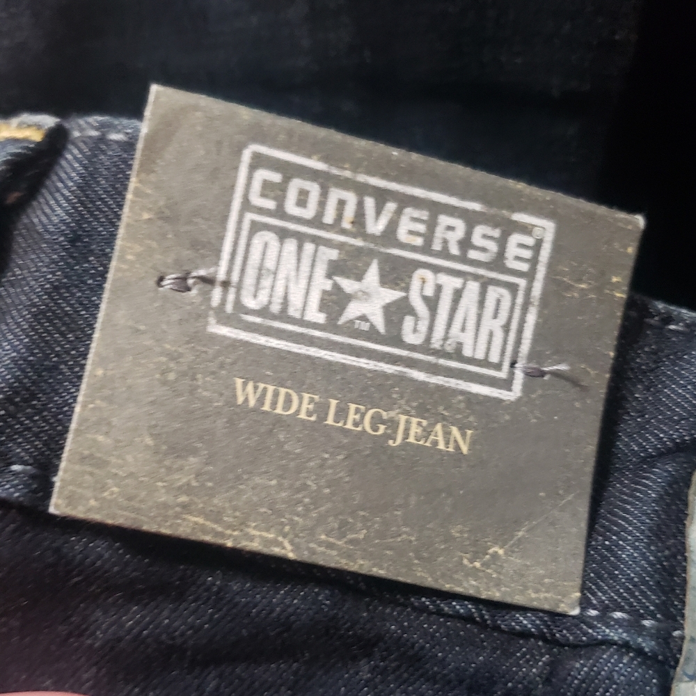 Converse One Star Sz 2 NWT Wide Leg Jeans - Picture 12 of 16
